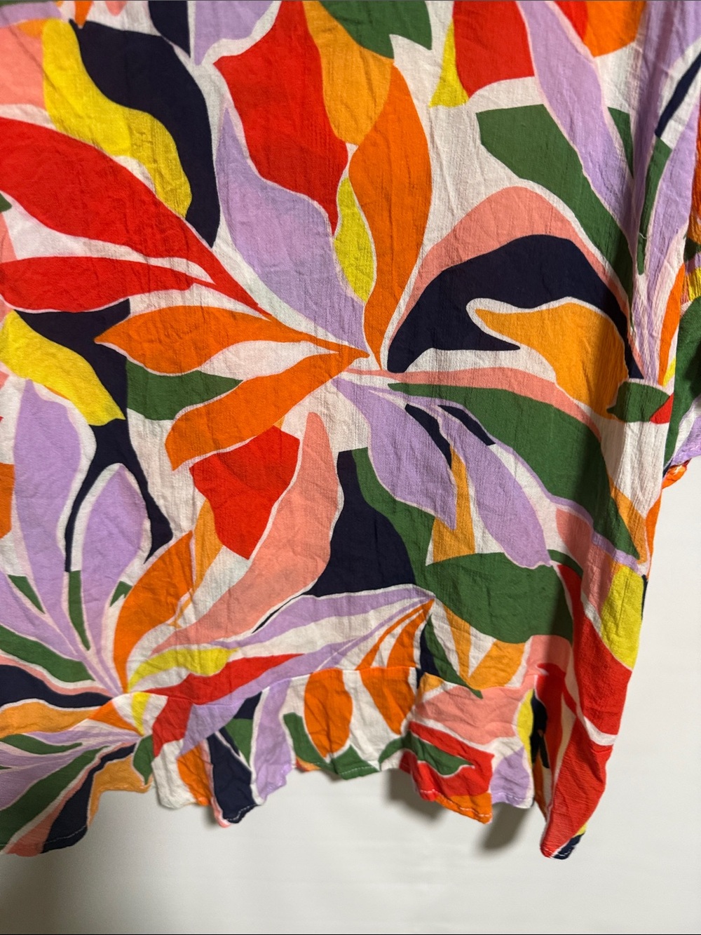 Anne Cole Womens Tropical Leaf Print V-Neck Swim Cover-Up Dress Multicolor XS/S - Picture 12 of 12
